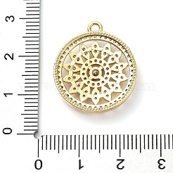Brass Micro Pave Cubic Zirconia Pendants&nbsp;KK-L229-074G
