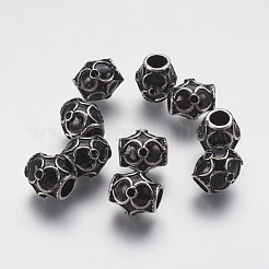 Ion Plating(IP) 304 Stainless Steel European Beads Rhinestone Settings&nbsp;STAS-J022-125AS