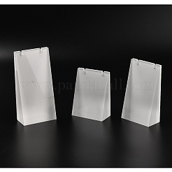 有機ガラスネックレスディスプレイスタンドセット  ホワイト  8.5~12x6x3cm&nbsp;NDIS-N017-02