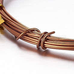 ラウンドアルミクラフトワイヤー  DIYアートとクラフトプロジェクトのために  ペルー  9ゲージ  3mm  5m /ロール（16.4フィート/ロール）&nbsp;AW-D009-3mm-5m-18