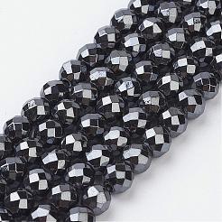 Magnetic Synthetic Hematite Beads Strands&nbsp;HEMA-4D-1