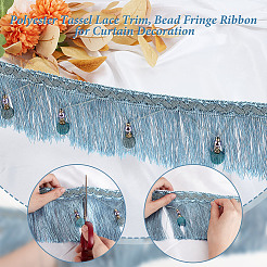 6M Polyester Tassel Lace Trim&nbsp;OCOR-OC0001-51B