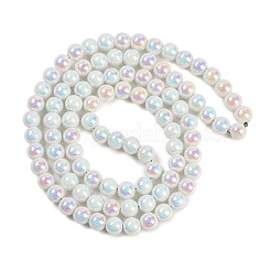 Baking Paint Electroplate Glass Beads Strands&nbsp;GLAA-G120-01A