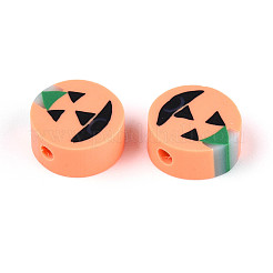 Halloween Handmade Polymer Clay Beads&nbsp;CLAY-T022-15C