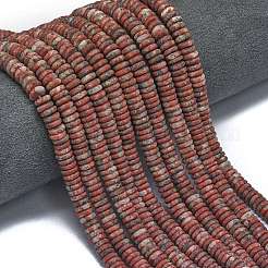 Frosted Natural Sesame Jasper Beads Strands&nbsp;G-K389-C04-01