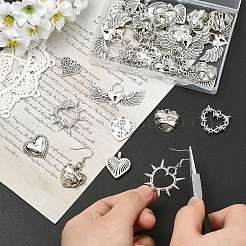 40Pcs 8 Styles Tibetan Style Alloy Pendants&nbsp;FIND-CJ0005-94