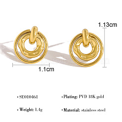 304 Stainless Steel Stud Earrings for Women&nbsp;WGC1958-01