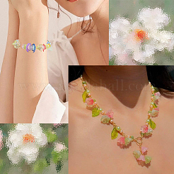500Pcs Leaf & Flower Jewelry Making Finding Kits&nbsp;DIY-SC0031-74