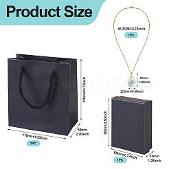 1Pc Dried Flower Stainless Steel Cable Chain Necklaces&nbsp;NJEW-TA0001-19B
