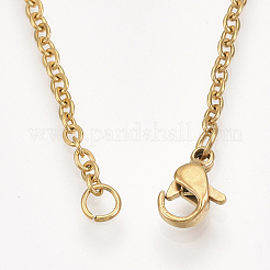 201 Stainless Steel Pendant Necklaces&nbsp;NJEW-T009-JN078-2-40