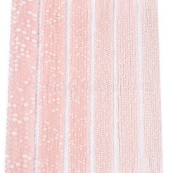 透明ガラスビーズ連売り  多面カット  艶消し  半分ABカラーメッキ  ロンデル  ピンク  6x4.5mm  穴：1.4mm  約84~85個/連  41.5~42cm&nbsp;X-EGLA-A044-T6mm-MB22