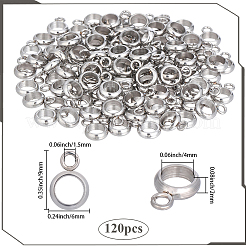 120Pcs 304 Stainless Steel Tube Bails&nbsp;STAS-PA0001-04A