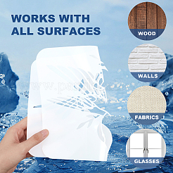 1Pc PET Hollow Out Drawing Painting Stencils&nbsp;DIY-MA0004-35B