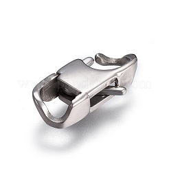 変色しにくい304ステンレススチール製のロブスタークロウ留め金  ステンレス鋼色  17x8x4mm  穴：4mm&nbsp;STAS-I117-02D-P