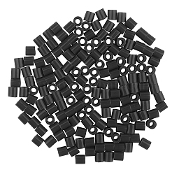 子供用1箱5mmメルティビーズpediyヒューズビーズリフィル  チューブ  ブラック  5x5mm  穴：3mm  約500個/箱&nbsp;DIY-X0047-14-B