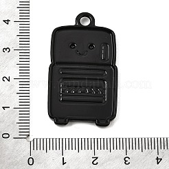 合金エナメルチャーム  ロースターチャーム  ブラック  ゴールド  39.5x22.5x3mm  穴：3.5mm&nbsp;AL-CBACD7D-02E