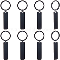 8Pcs Stainless Steel Keychains&nbsp;KEYC-SC0001-47EB