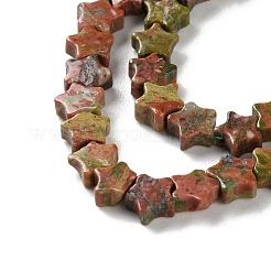 Natural Unakite Beads Strands&nbsp;G-G085-B53-02