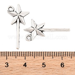 Fairy Tale Tibetan Style Alloy Magic Wand Pendants&nbsp;X-TIBEP-36112-AS-RS