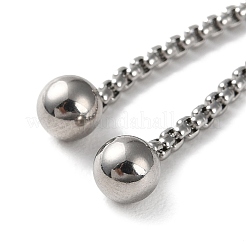 Non-Tarnish 304 Stainless Steel Adjustable Finger Ring Findings&nbsp;STAS-P328-06B-P