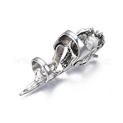 Wolf Armour Alloy Full Finger Ring&nbsp;RJEW-T009-23AS