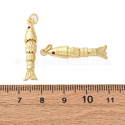 Rack Plating Brass Micro Pave Cubic Zirconia Pendants&nbsp;KK-M309-38I-G