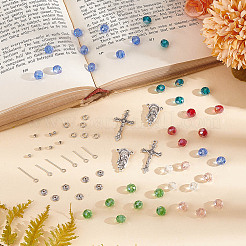 DIY Rosary Beaded Style Necklaces Bracelet Making Finding Kit&nbsp;DIY-AR0003-72