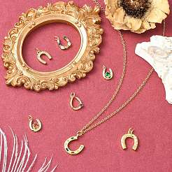 7Pcs 7 Styles Brass Micro Pave Cubic Zirconia Pendants&nbsp;ZIRC-CJ0003-37