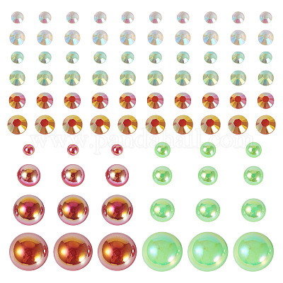 Half Round ABS Plastic Cabochons&nbsp;FIND-TAC0038-08A-1