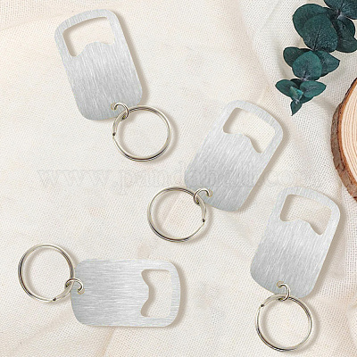 8Pcs Stainless Steel Keychains&nbsp;AJEW-CN0004-56-1