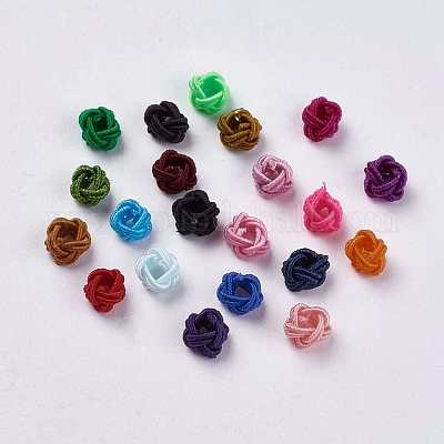 Polyester Weave Beads&nbsp;WOVE-K001-A-1