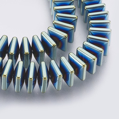 Electroplated Non-magnetic Synthetic Hematite Bead Strand&nbsp;G-E495-08F-1