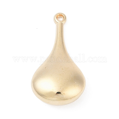 CCBプラスチックペンダント  ティアドロップ  カン付き  ゴールドカラー  32x17x8.5mm  穴：1.6mm&nbsp;CCB-D278-15G-1