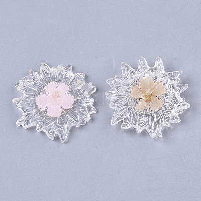 Transparent Clear Epoxy Resin Cabochons&nbsp;CRES-N025-02A-1