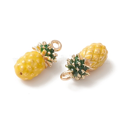 2Pcs Brass Enamel Charms&nbsp;KK-YW0001-82-1