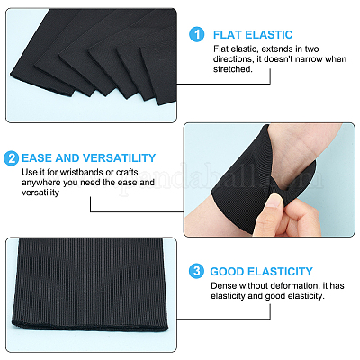 Polyester Ribbing Fabrics&nbsp;DIY-WH0578-09-1