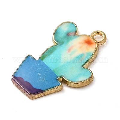 Alloy Enamel Pendants&nbsp;ENAM-Q507-09D-1