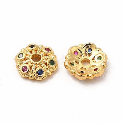 Brass Bead Caps&nbsp;KK-A178-07G-1