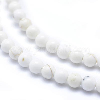 Natural Magnesite Beads Strands&nbsp;TURQ-G148-09-4mm-1