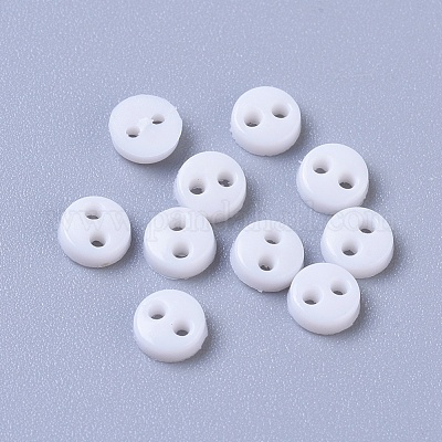 Nylon Tiny Button&nbsp;X-BUTT-WH0014-28K-1