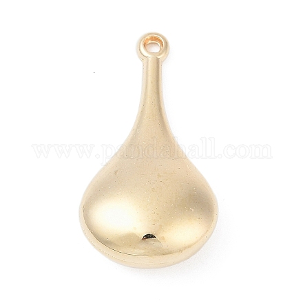 CCBプラスチックペンダント  ティアドロップ  カン付き  ゴールドカラー  32x17x8.5mm  穴：1.6mm&nbsp;CCB-D278-15G-1