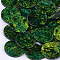 Cellulose Acetate(Resin) Pendants, Flat Round, Green, 27.5x2.5mm, Hole: 1.6mm
