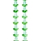 Transparent Glass Bead Strands, Flower, Aquamarine, 10x8x4mm, Hole: 0.8mm, about 27pcs/strand, 16.5''(42cm)