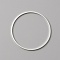 Brass Linking Rings, Round Ring, Silver, 30x0.5mm, Inner Diameter: 28.5mm