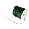 Braided Nylon Thread, Chinese Knotting Cord for Beading Jewelry Making Macrame Craft, Dark Green, 0.8mm, about 100yards/roll