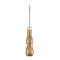 Awl Pricker Sewing Tool, Hole Maker Tool, with Wood Handle, for Punch Sewing Stitching Leather Craft, BurlyWood, 13x2cm