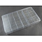 Plastic Bead Containers, Box, Clear, Size: about 29cm long, 16.5cm wide, 4.7cm thick