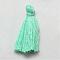 Handmade Polycotton(Polyester Cotton) Tassel Decorations, Pendant Decorations, Aquamarine, 29~35mm