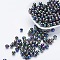 Eco-Friendly Poly Styrene Acrylic Beads, AB Color Plated, Round, Colorful, 4mm, Hole: 1mm, about 14000pcs/500g