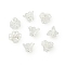 Iron Bead Caps, Silver, 8x6mm, Hole: 1.5mm